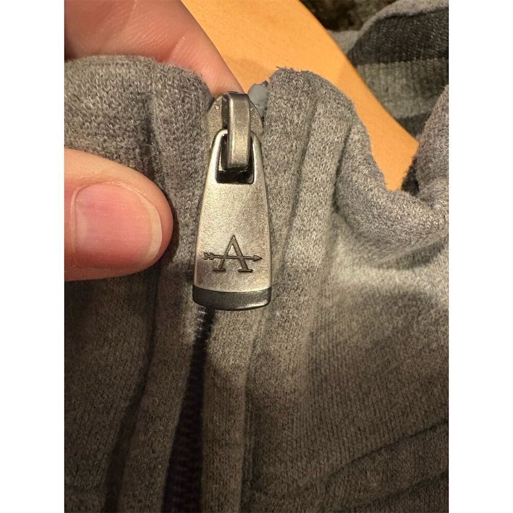 Arrow Men's XL Gray 1/4 Zip Fleece Pullover Sweatshirt Casual - Picture 7 of 9